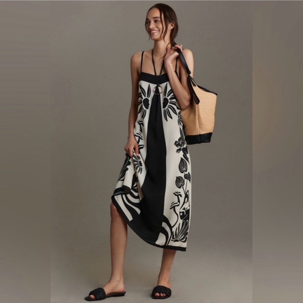 FARM Rio Black and White Dress